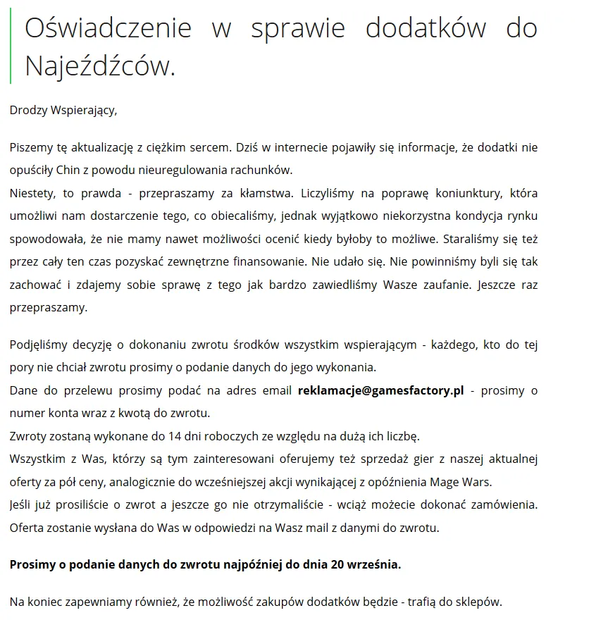 Wściekłe Wieści #1 – Czy Games Factory Kłamie? Recenzenci w kieszeni wydawnictw!