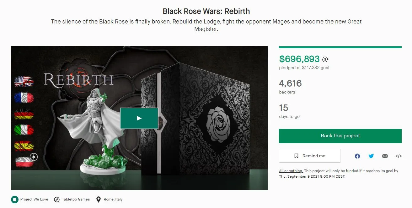 Kampania Black Rose Wars: Rebirth