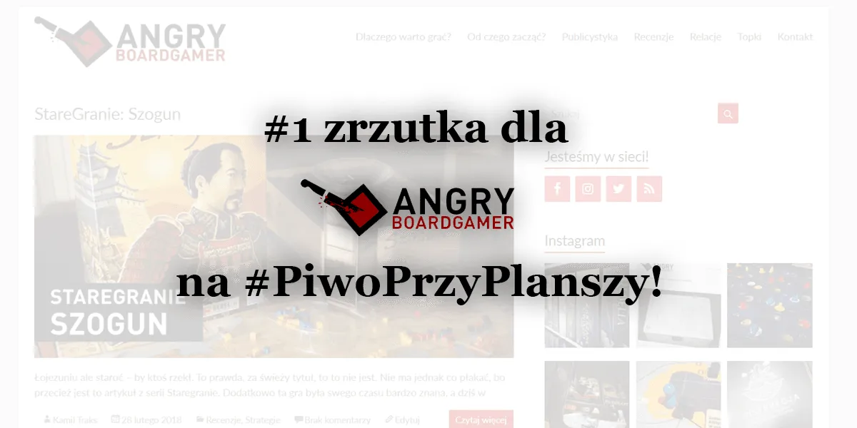 Publicystyka: #PiwoPrzyPlanszy – akcja na zrzutka.pl