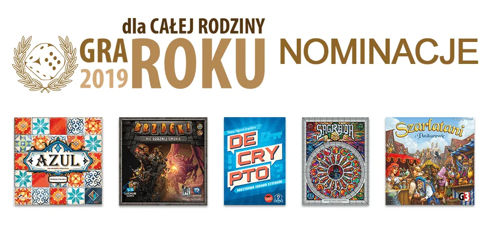 Planszowa Gra Roku 2019 – wyniki oraz krótki komentarz