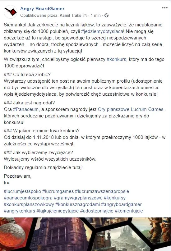 Jedziemy do Tysiąca! – Konkurs