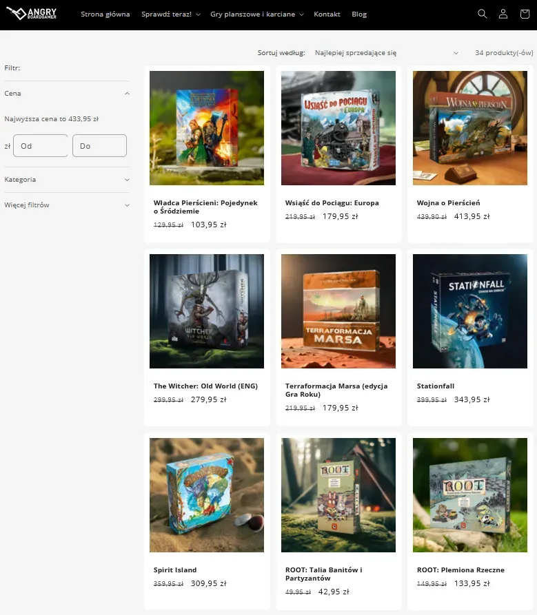 Startujemy z e-sklepem Angry Boardgamer!
